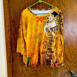 Art Shirt- Klimt Lady in Gold